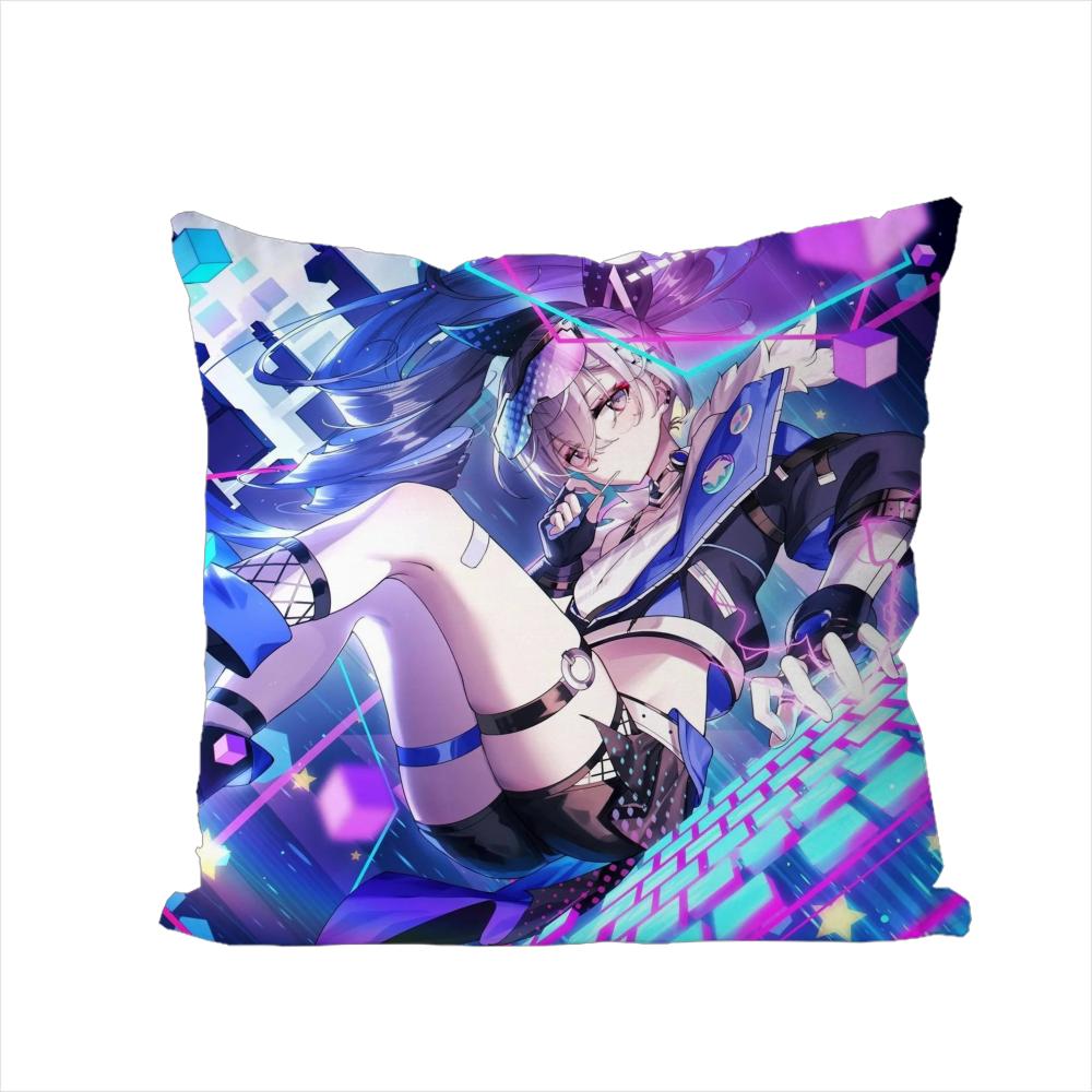 Honkai Star Rail Pillow Case For Car Sofa Decorative Home Doublesided Print Plush Square Throw Pillow Cushion Cover