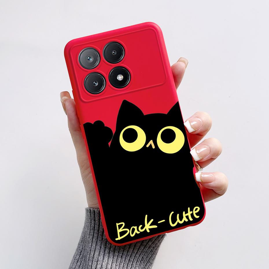 For Xiaomi Poco X6 Pro Case Stylish Painted Silicone Bumper Shockproof Phone Cases Cover Coque For Xiaomi Poco X6 Pro 5G Fundas