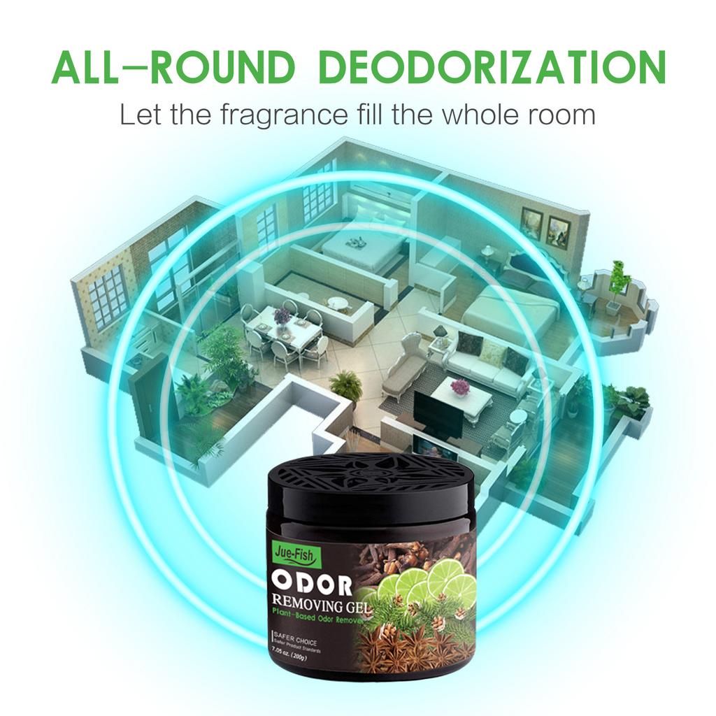 JUE-FISH Household Deodorization Gel Kitchen Bathroom Living Room Deodorization Odor Absorption Air Freshness Retention Air Freshness Deodorant