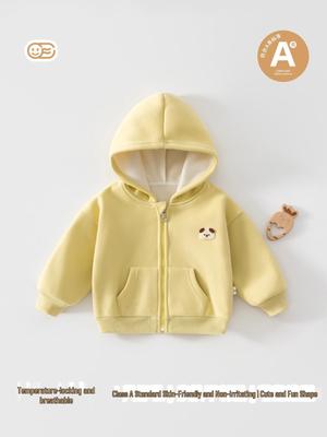 Autumn/Winter Hooded Top: Casual Jacket for Baby Girls and Boys