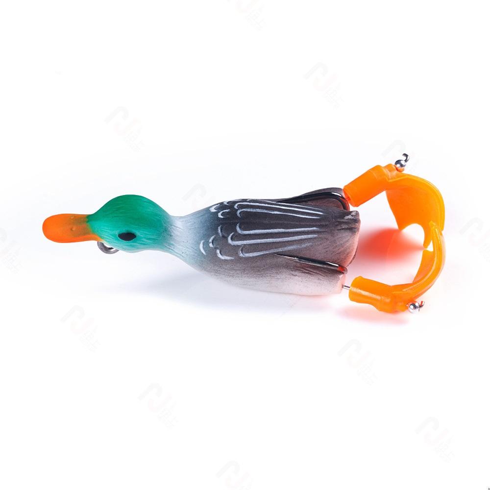 1 PCS Propeller Flipper Duck Fishing Lure Ducking Fishing Frog Lure 8.5cm 11.3gArtificial Bait Duckling 3D Eyes Day Baits Bass