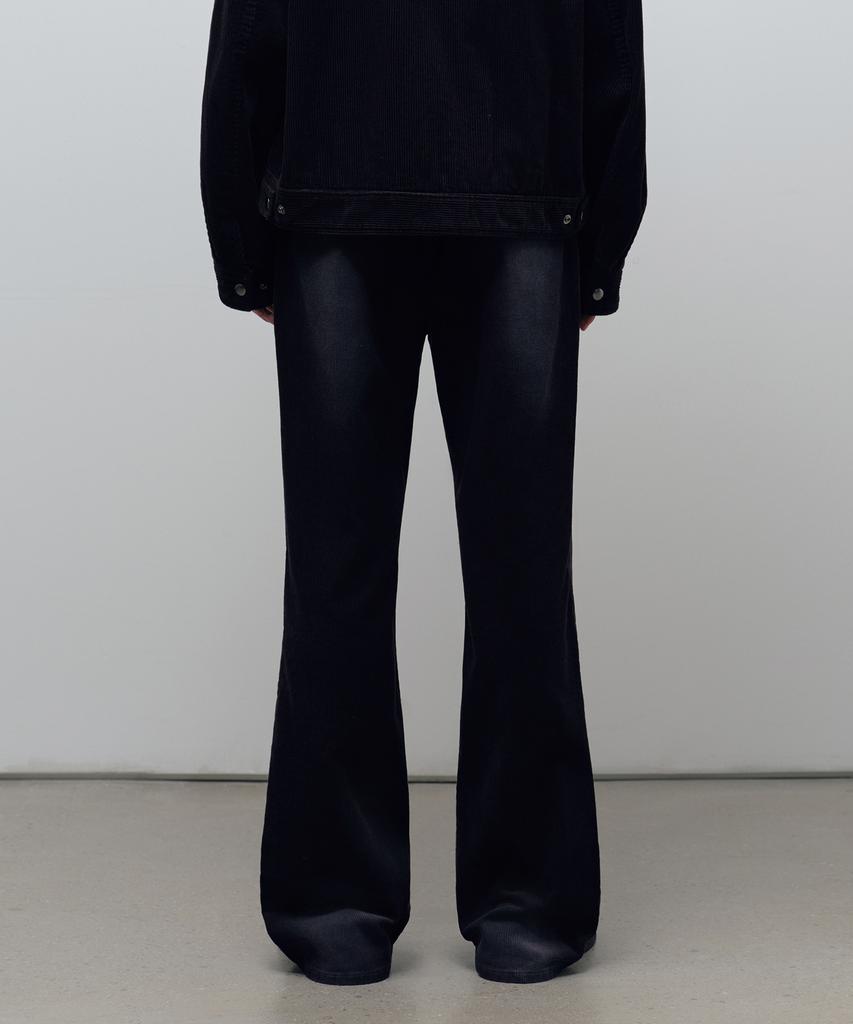 MUSINSA STANDARD Big Brush 11W Corduroy Flare Pants [Black]