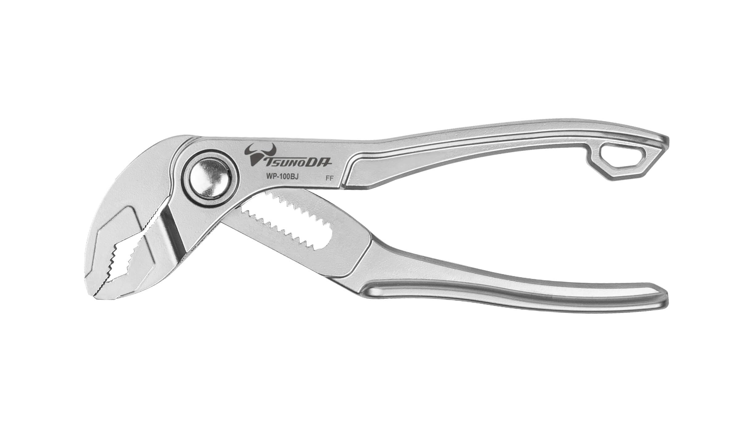 Tsunoda Water Pump Pliers 100mm with Adjustable Button Fits Pipes Up to 25mm Outer Quick Release Box Joint One-Push Opening/Closing, Diameter,