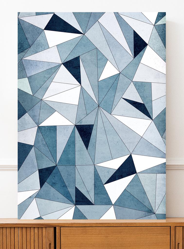 Poster Triangles Abstract Geometry