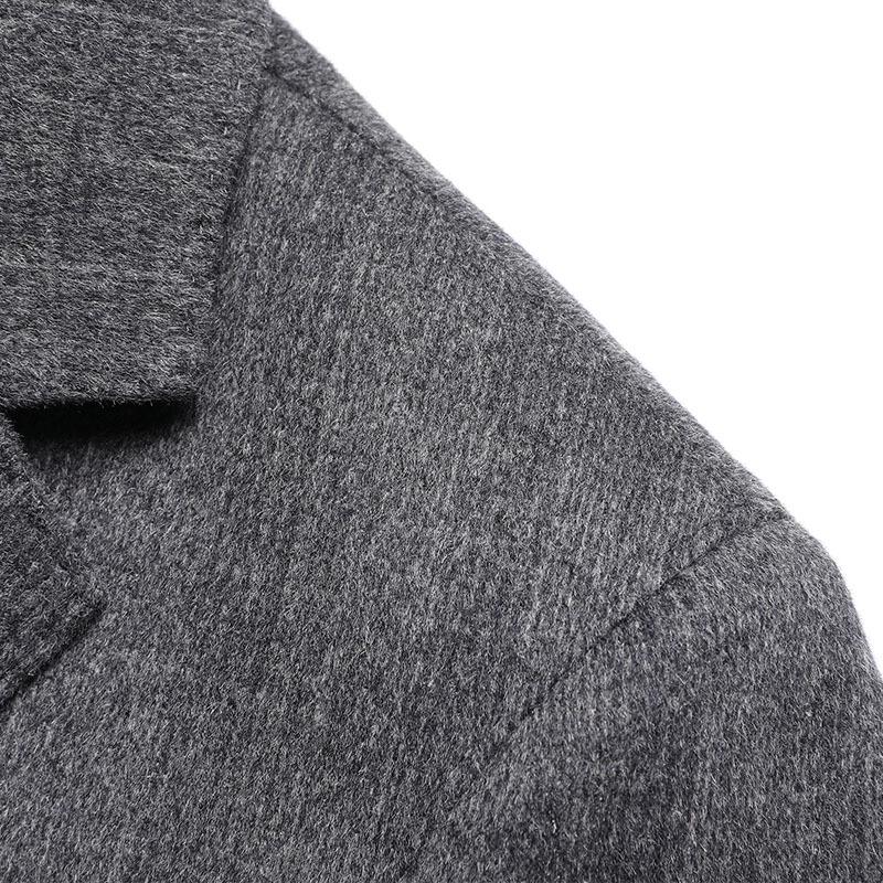 Suit Men's Autumn and Winter New Wool Plaid Single Suit Casual Men's Cashmere Jacket