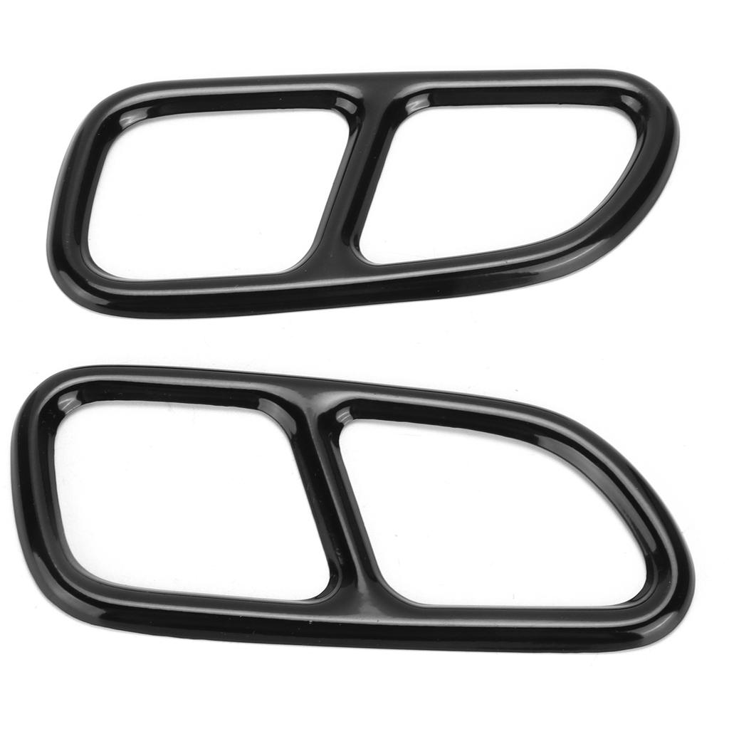2pcs Exhaust Tip Trim Frame Quad Outlet Replacement for MercedesBenz CLA SLK R172 SL R231