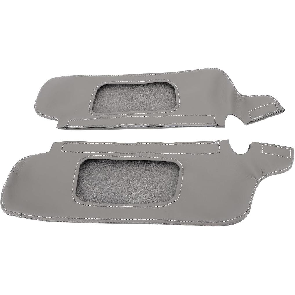 Car Sun Visor Cover, 2Pcs PU Leather Sun Visor Protector Scratch Cover for 1994-2004 with Stylish Look, Easy Installation, and Luxury Sporty Style