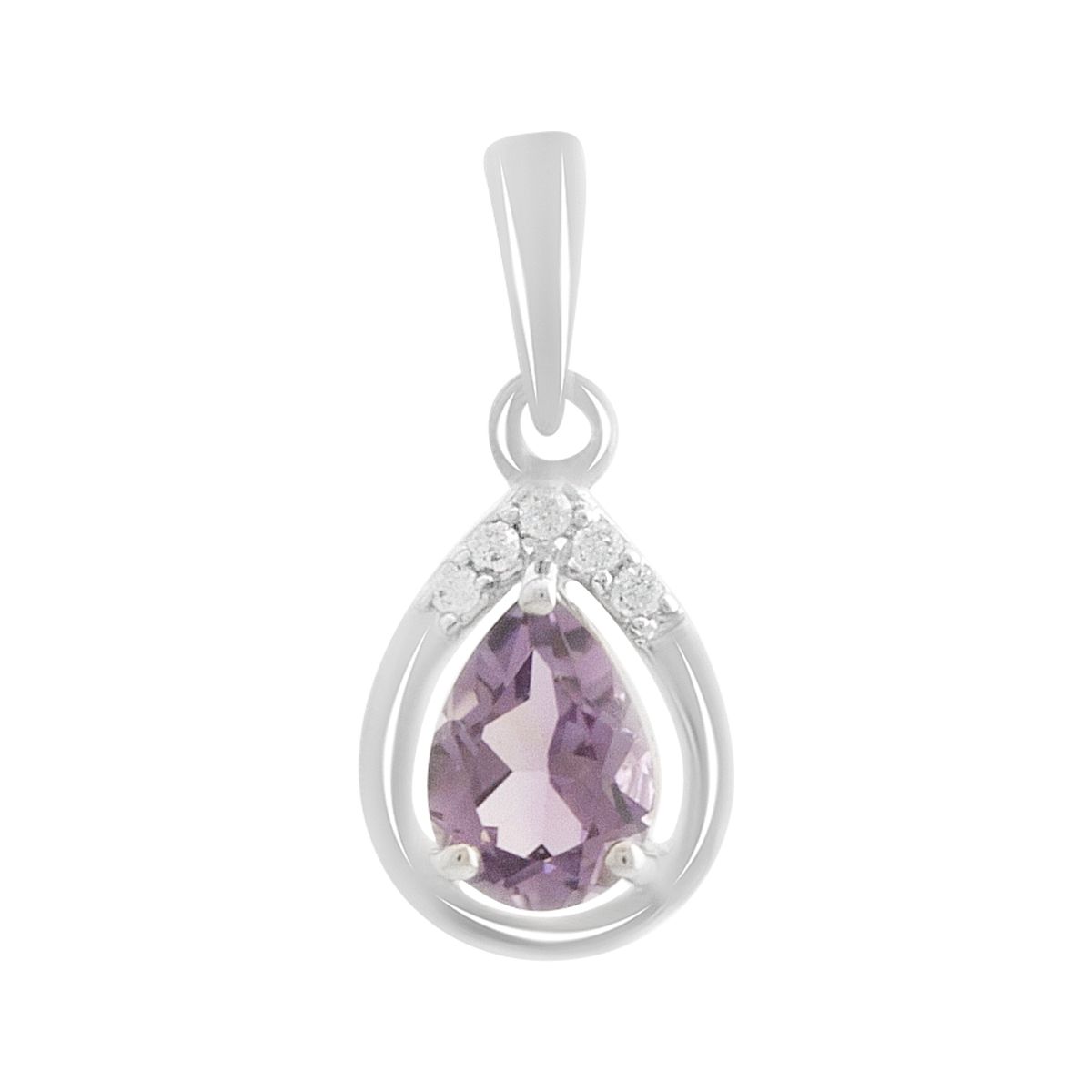 

Срібна підвіска з аметистом 0.688ct (2189473) аметист