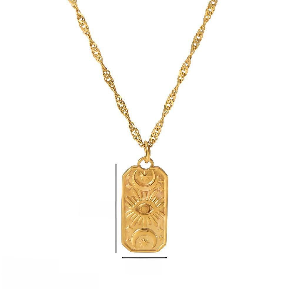 Style Star Shape Titanium Steel Pendant Necklace For Men And Women