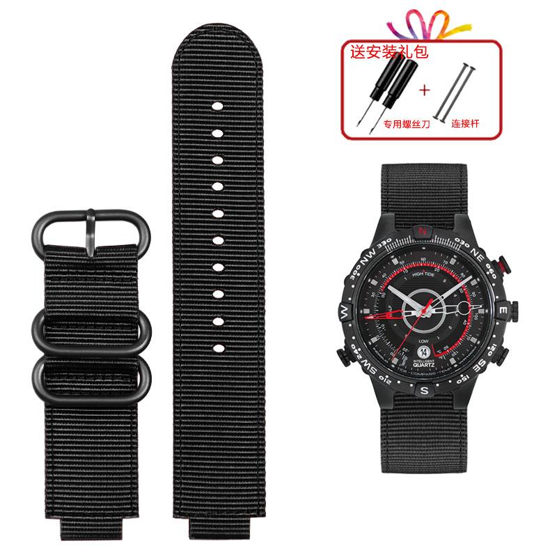 

Для годинника TIMEX Ремінець Чоловічий Браслет Tidal Compass T2N721 T2N720 T2N739 TW2T76300 Нейлоновий Ремінець 24x16мм Ланцюжок для годинника з інструментами 24x16mm