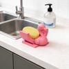 Drain Rack 3D Bird Shape Hanging Sponge Holder with Open Drainage System Upright Dry Kitchen Sponge Organizer