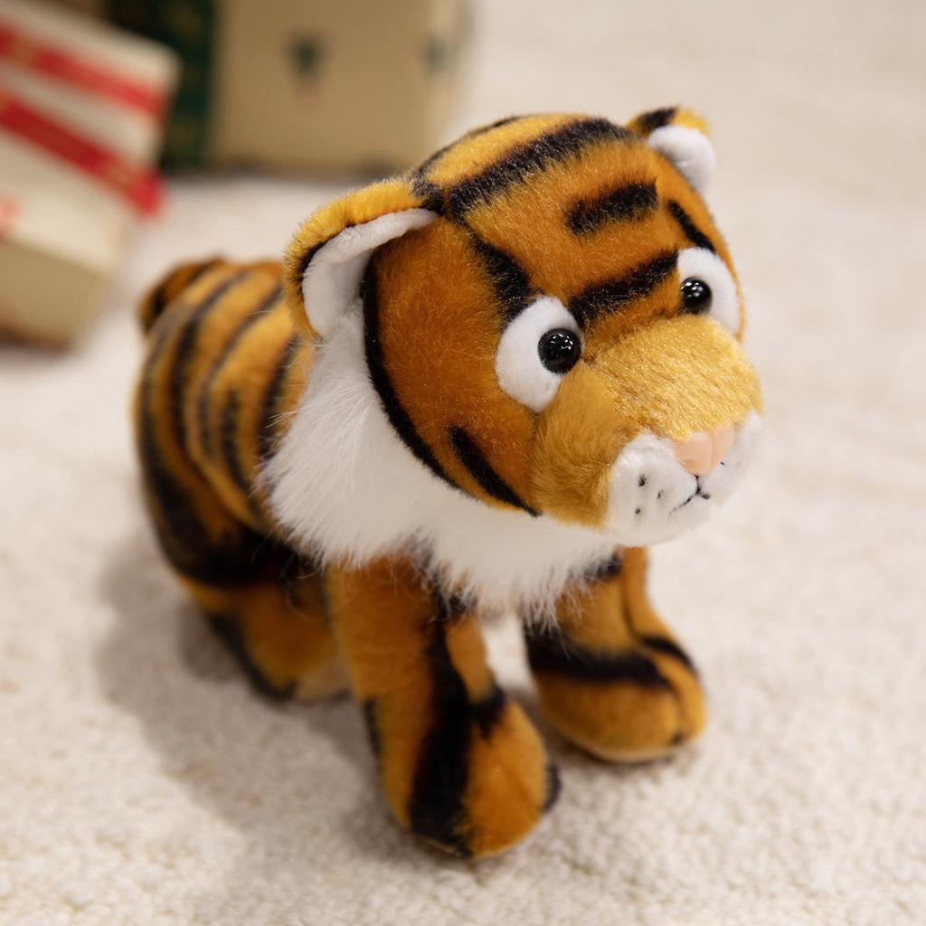 Simulation Standing Posture Forest Animal Doll Leopard Lion Plush Toy Zoo Tiger Doll