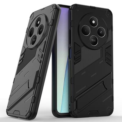 Pro Xiaomi Redmi 14C 14R 13C 13R 13 12C 12 4G 5G Punk Armor Nárazuvzdorný nárazník Robustní pogumovaný PC Pouzdro s stojánkem Kryt držáku stojanu