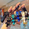 Trendy Bear Cartoon Silicone Keychain – Cute Toy Pendant for Bags and Cars