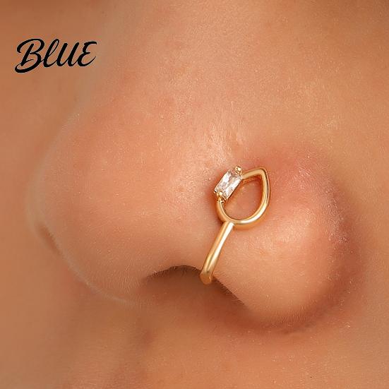 High-end Nose Jewelry 5 Pcs Ring Hoops for Women Geometry