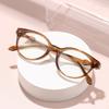 Men Women Fashionable Photochromic Round Frame Myopia Glasses Fashionable High Definition Anti-Blue Light Myopia Glasses