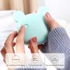 Rechargeable Hand Warmer 1000mAh Macaron Cartoon Animal USB Hand Warmer Makeup Mirror with LED Light Winter Gifts