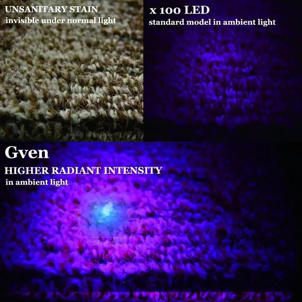 100 LED UV Ultraviolet Flashlight 395nm Blacklight Torch AA Battery Powered Detection for Pet Stains Portable Led Lamp Light