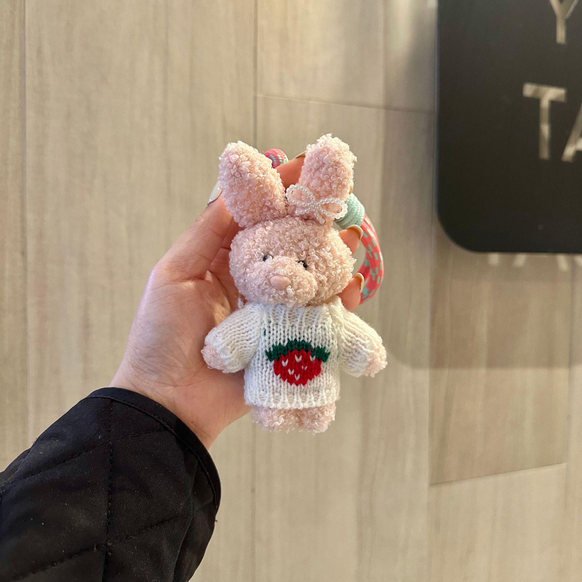 

Корейский милый бант кролик шнурок для телефона и брелок-подвеска для сумки подарок