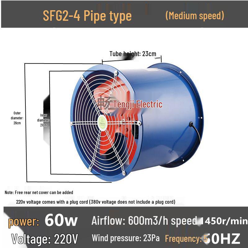 SF Industrial Axial Kitchen Exhaust Fan 220v/380v
