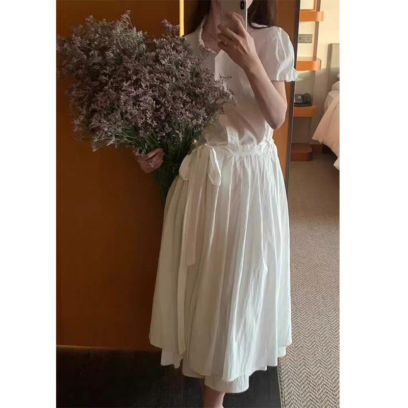 

Платье-рубашка поло Oni Весна/Лето Нишевый стиль White All yards