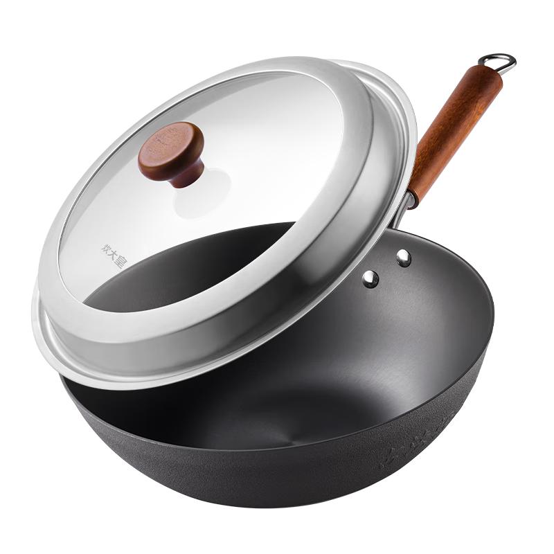 Chui Da Huang 30cm Ancient Method Lightweight Cast Iron Wok
