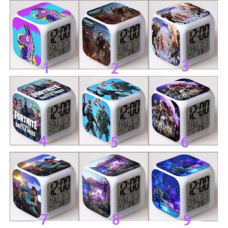 7color Multifunction Digital Alarm Clock Led Watch Alarm Clock