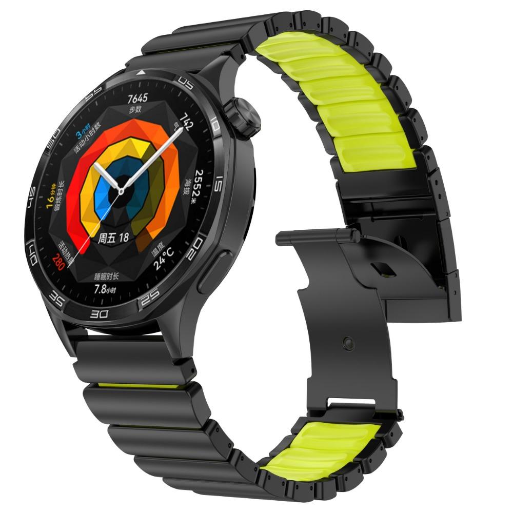 22mm Titanium Metal Band for Huawei Watch GT6Pro GT6 GT5/4 46mm Ultimate Luxury Rubber Strap For Amazfit Watch Balance Active 2