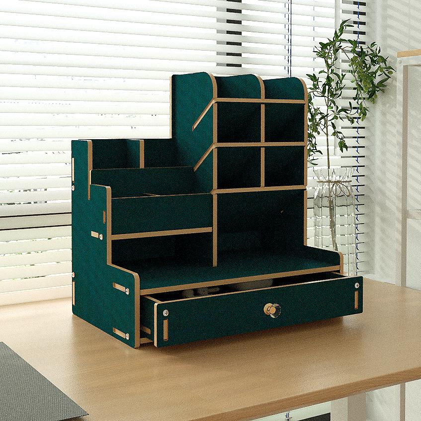 

Скандинавская Модная Офисная Коробка для Документов Большой Вместимости с Отделениями и Настольный Органайзер для Ручек