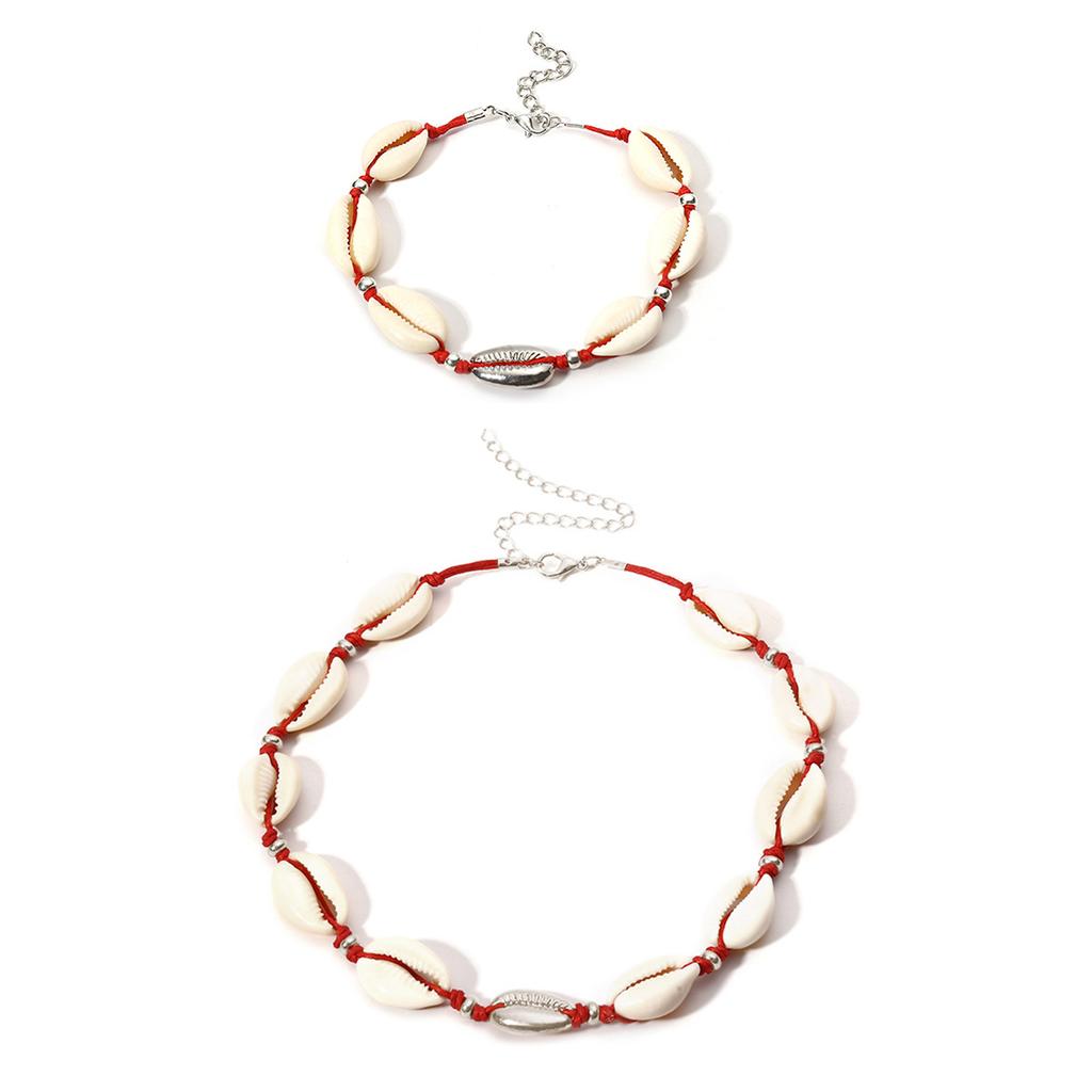 Accessories, Personalized Fashion Hawaiian Beach Shell Necklace, Hand-Knitted Set Combination Necklace