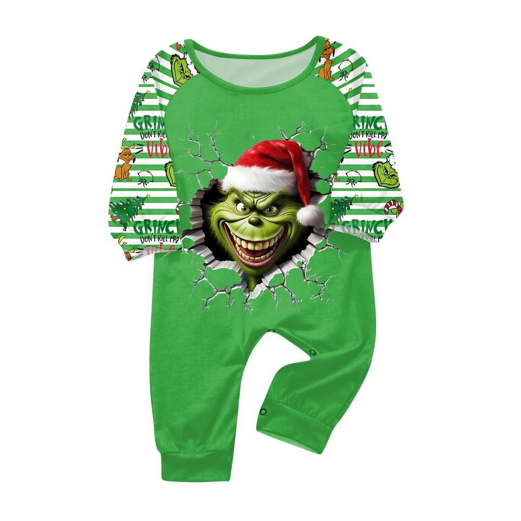 Family Matching Print Sets Pajamas Loungewear Outfits Family Matching Long Sleeve Tops+Pants Set