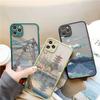 Japanese Anime Scene Landscape Phone Case for iPhone X XR XS 12 13 14 11 15 Pro Max Mini 8 7 Plus Cartoon Scenery Covers Fundas