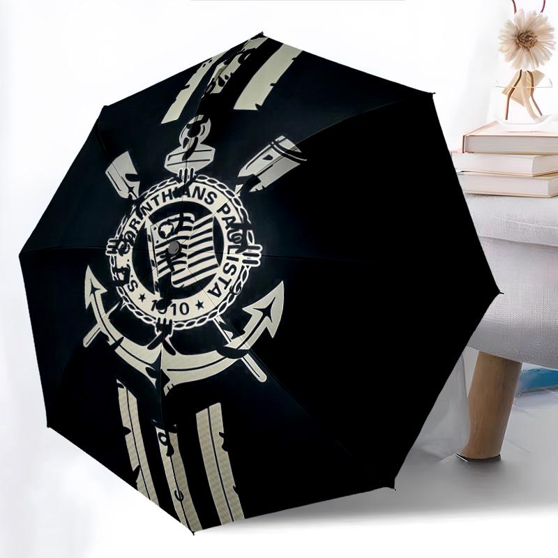 Corinthians3pattern, automatic folding umbrella, portable and foldable design, 8 ribs, a Christmas or birthday gift.