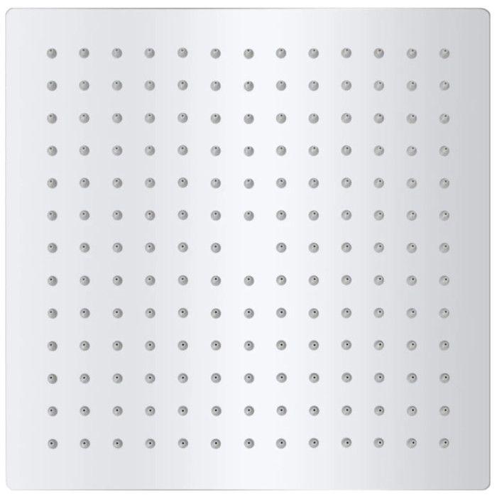 VidaXL Immersion Shower Head 2 Pcs Stainless Steel 25x25 Cm