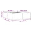 Bed Frame Gray Sonoma 160x200 cm Particleboard