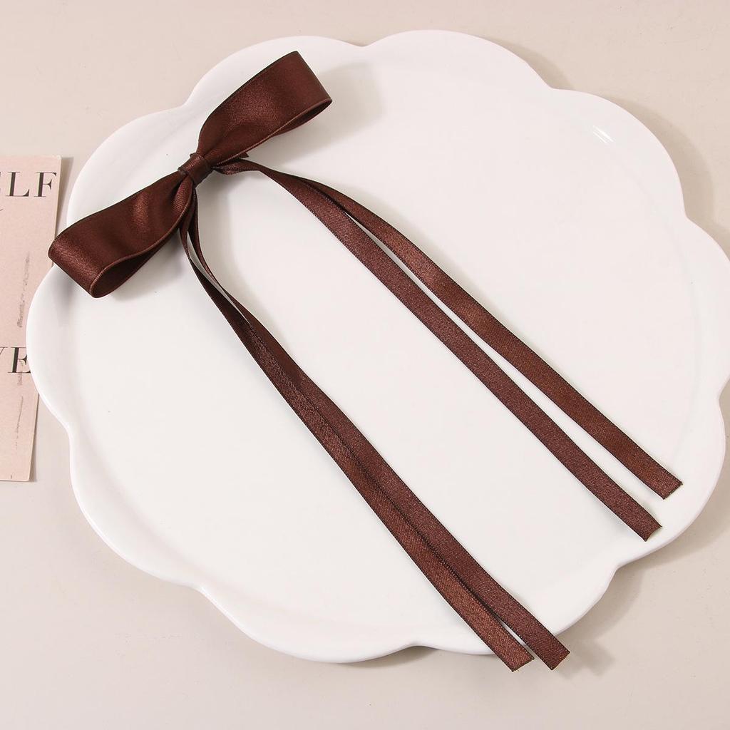 Ballet Style 4cm Bow Duckbill Hair Clip - Sweet Ribbon Hair Accessory