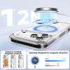 Crystal Clear Magnetic Case With Airbag Shockproof 3D Color Strip For iPhone 12 13 14 15 16 17 Pro Max Wireless Charging
