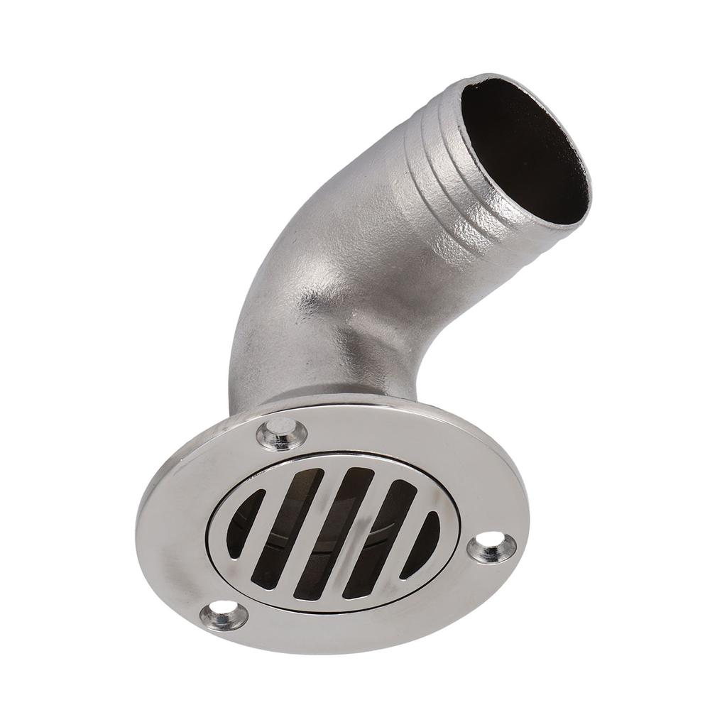 90 Degree Deck Drain Scupper 1.5in OD 316 Stainless Steel Plumbing Fittings for Marine Boat Yacht