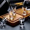 15ml Wine Glass 100ml Hip Flask Drinkware Dispenser Wine Glass Set Combination Transparent Glass Cup Wine Set Exquisite Gift
