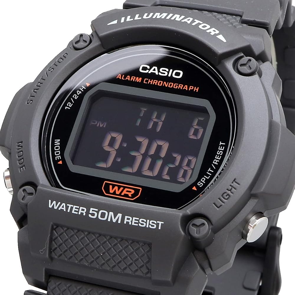 [Casio] CASIO Standard Digital Watch W-219H-8BV Men's Cheap Casio Dark Gray Overseas Model [Parallel Import]