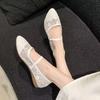 2026 Damen Neue Sommer Flache Slip-On Flachsohle Mesh Schuhe Weiche Sohle Rutschfest Atmungsaktive Gummisohle Nude Schuhe Sandalen