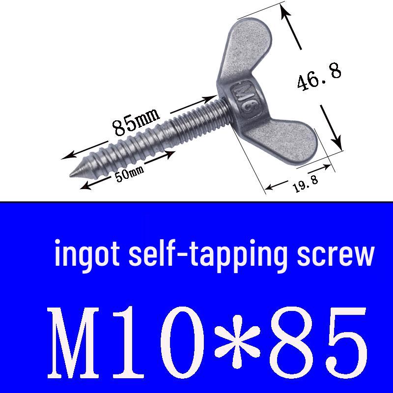 Stainless Steel 304 Eye Bolt, Self-Tapping Screw Eyelet, Butterfly Hand-Tight Self-Sheep Horn Nails
