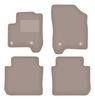 Beige Velvet Floor Mats For: Citroen C3 Picasso Minvan (2008-2017)