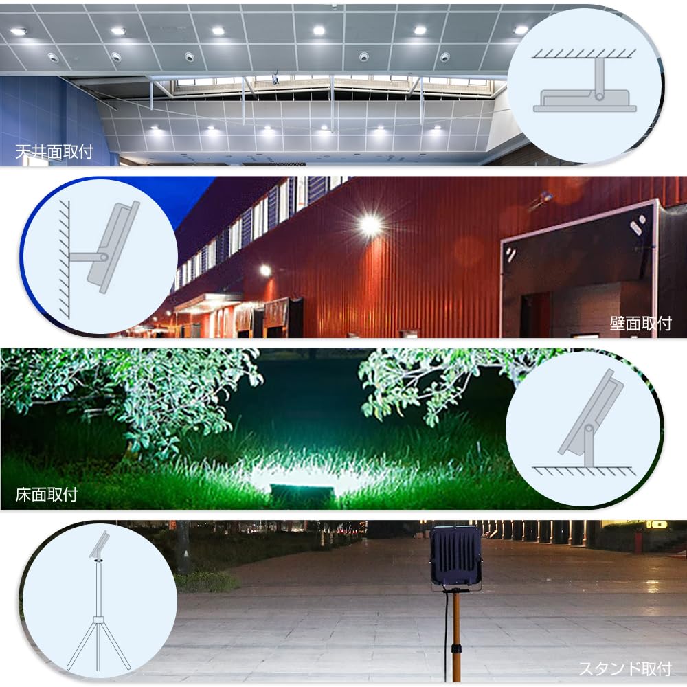 Outdoor LED Floodlight, 30W (equivalent to 300W), High Brightness, 3900lm, Daylight Color, Anti-Dazzle, Ultra-High Power, Enhanced Brightness, Wide