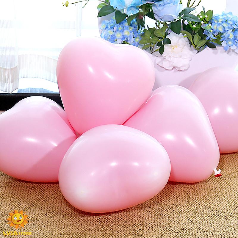 12inch Heart Shaped Balloon Love Anniversary Macaron Birthday Party Decoration Propose Wedding Site Layout Baby Shower Kids Toy