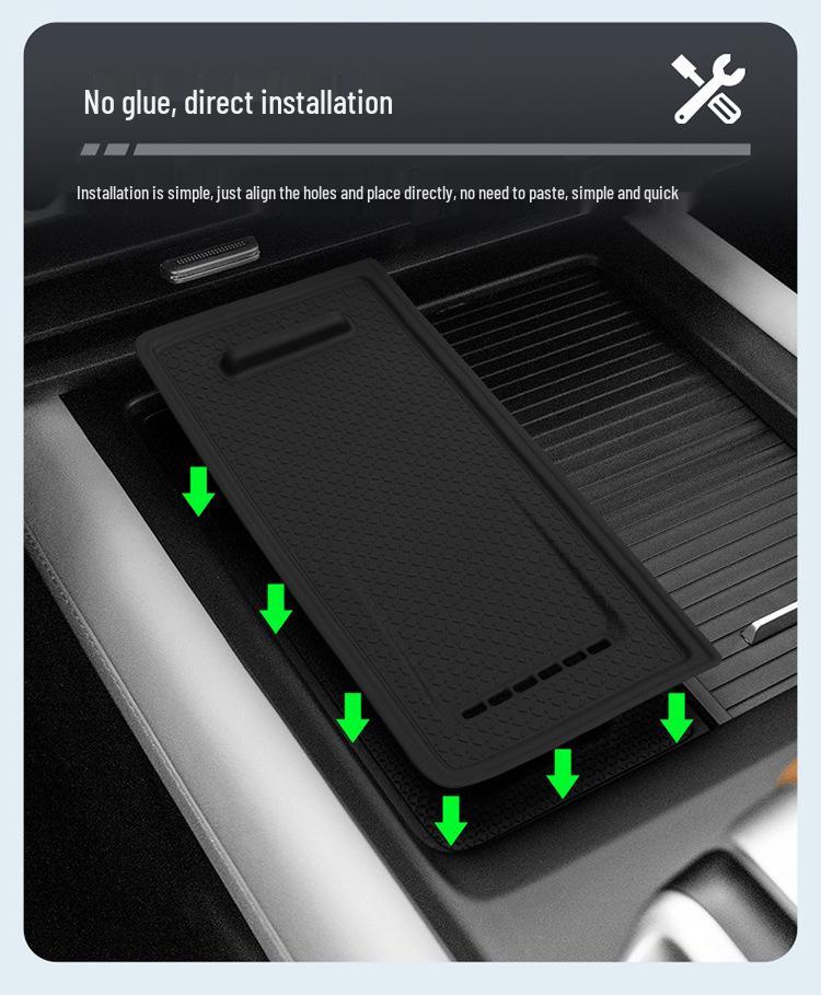 Deep Blue G318 Wireless Charging Silicone Pad for Car Console Decoration