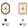 Nordic Pendulum Clocks Art Aesthetic Elegant Silent Wall Clocks Creativity Watches Home Room Decoration Interior Ornaments