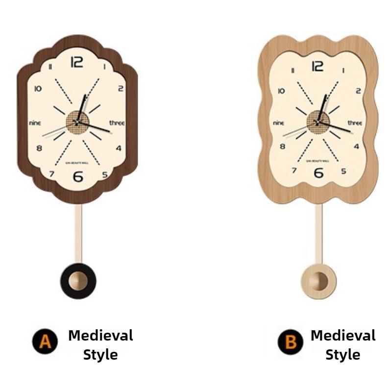 Nordic Pendulum Clocks Art Aesthetic Elegant Silent Wall Clocks Creativity Watches Home Room Decoration Interior Ornaments