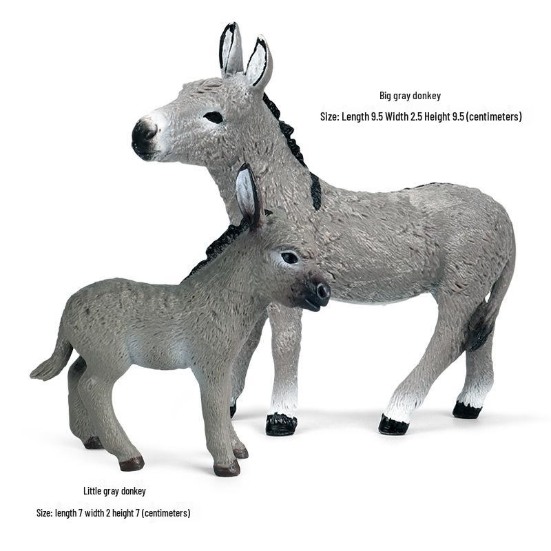 Animal Model Set: Lion, Tiger, Elephant, Panda, Giraffe, Hippo, Rhino, Sheep