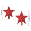 2Pcs Shimmering Star Tree top Ornament Glittering Star Tree top Accent For Small Christmas Tree Embellishment